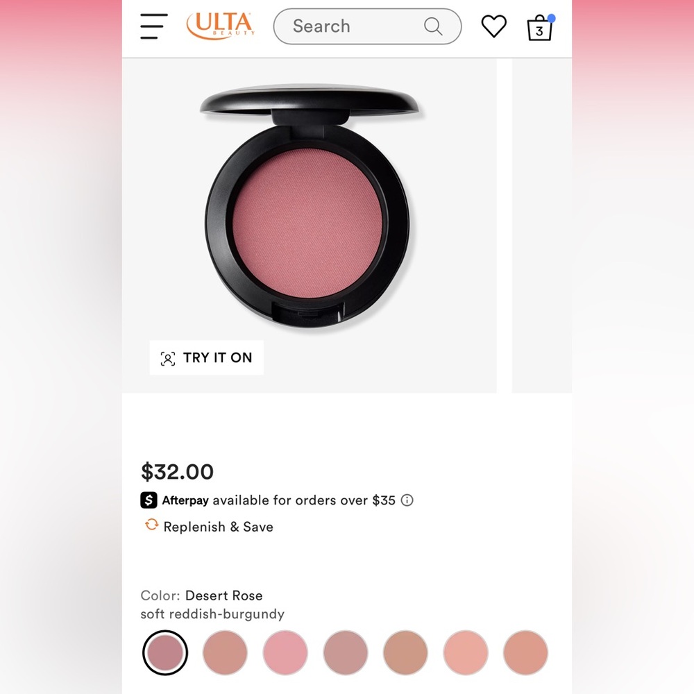 🆕 NIB MAC Cosmetics Powder Blush - Desert Rose